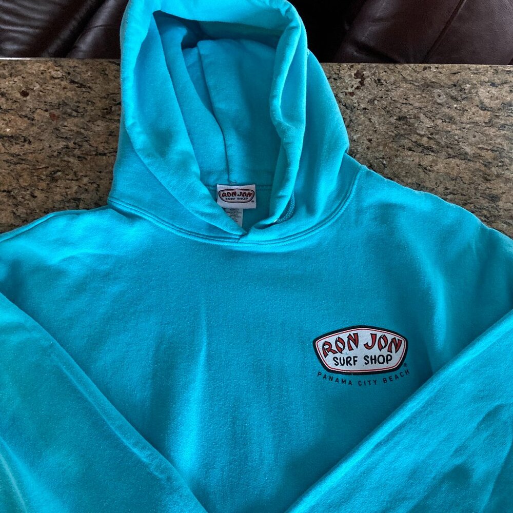 Ron Jon Surt Shop Hooded Sweatshirt from Panama City Beach Size L.